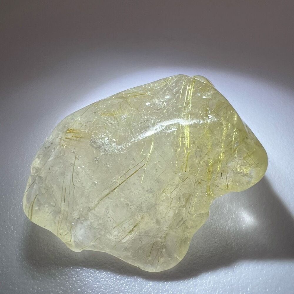 Golden Rutilated Quartz Crystal Freeform - Picture 5 of 11